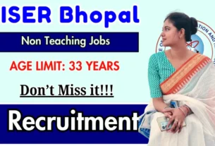 IISER Non Teaching Recruitment 2026 For Degree Candidate