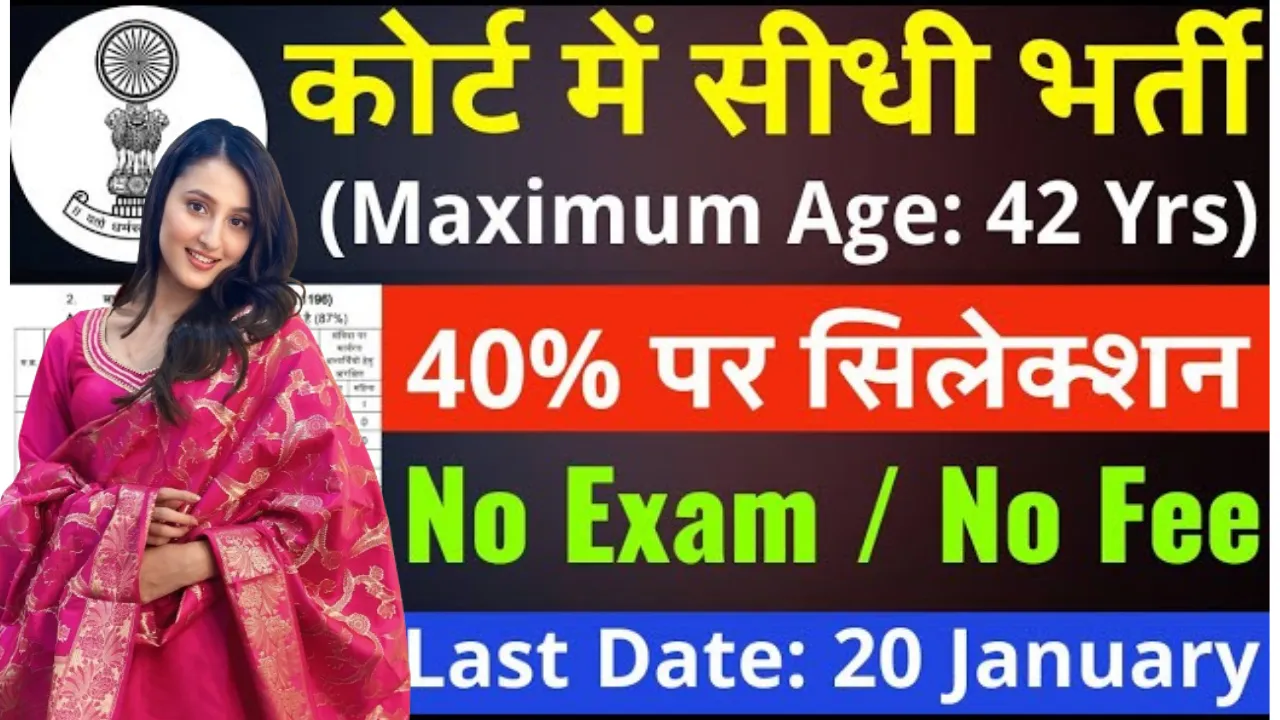 District Court Hisar Bharti 2026 for Stenographer & Clerk