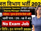 Water Department Bharti 2026 for 10th, 12th Pass & Graduate